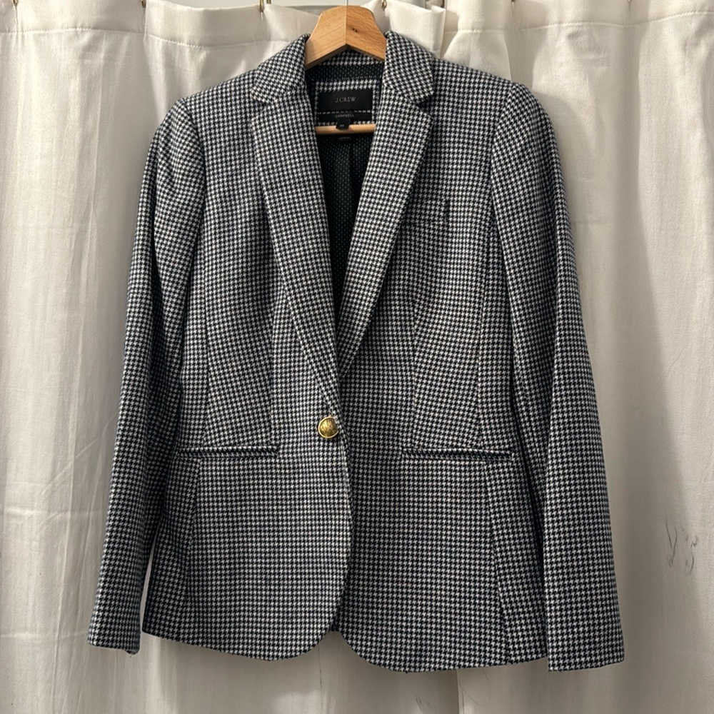 JCrew blazer with gold buttons